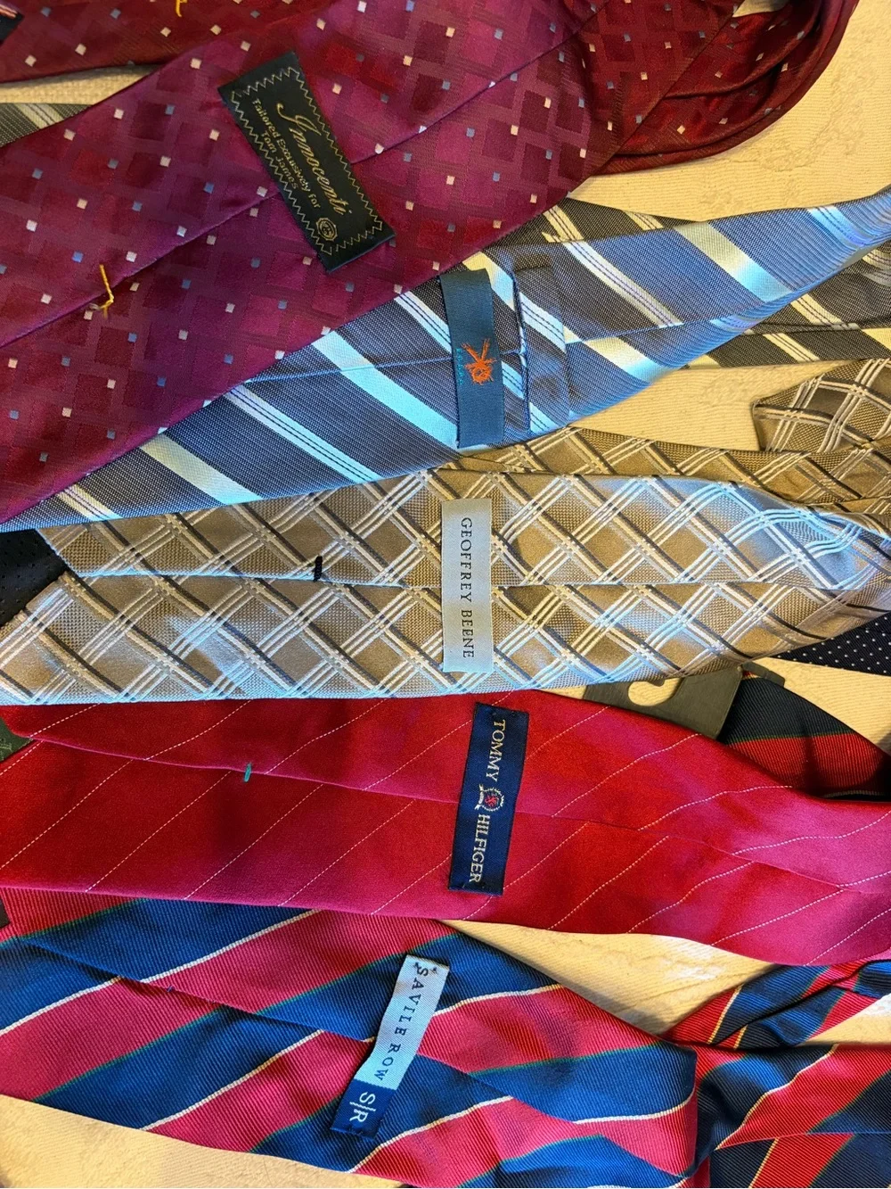 Lot of 5 varied silk ties - all in EUC or GUC